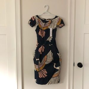 Closet of London Navy printed dress